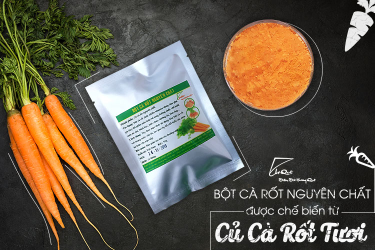 bột cà rốt nguyên chất
